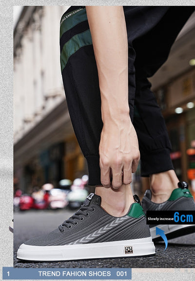 Zapatillas Deportivas Tejidas con Alzas Invisibles para Hombre - Image 13