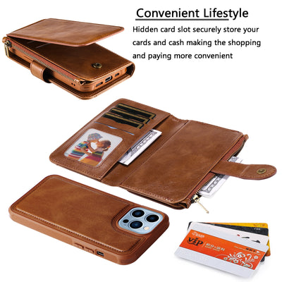 Funda Cartera Magnética para 16 Móviles - Protección Retro Multifunción con Ranuras para Tarjetas - Image 21