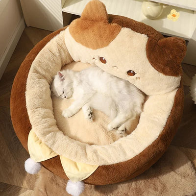 Cama Redonda Acogedora para Gatos y Perros - Colchón Térmico Invierno - Image 3