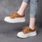 Women's Full Grain Cowhide Leather Casual Lace-Up Shoes