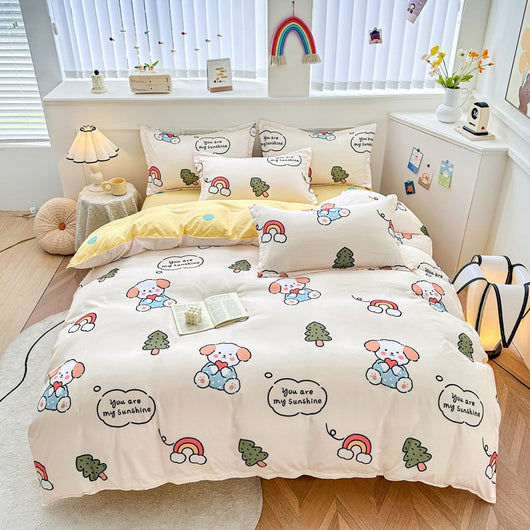 Sábanas de Algodón Puro Minimalistas para Cama - Image 15