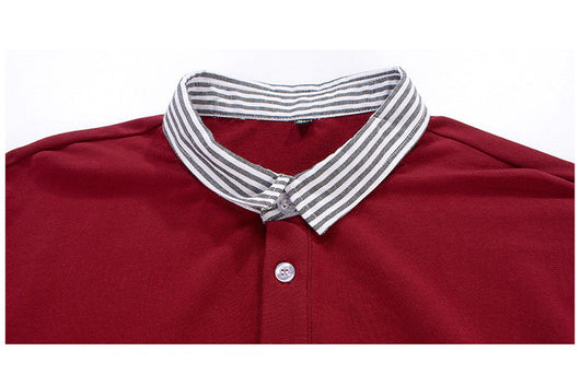 Family of four in matching maroon and striped outfits, including father, mother, son, and daughter. - Image 9