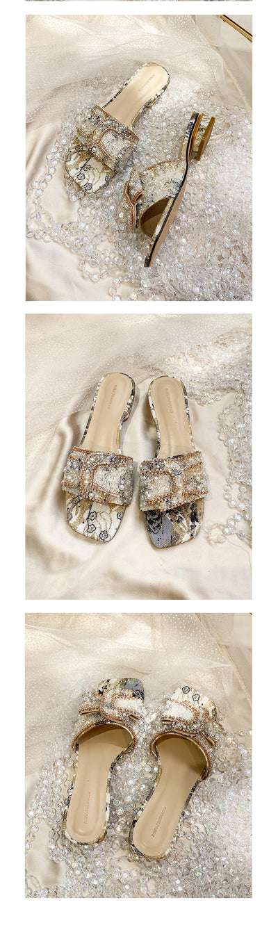 Sandalias de Tacón Grueso con Strass para Mujer - Image 8