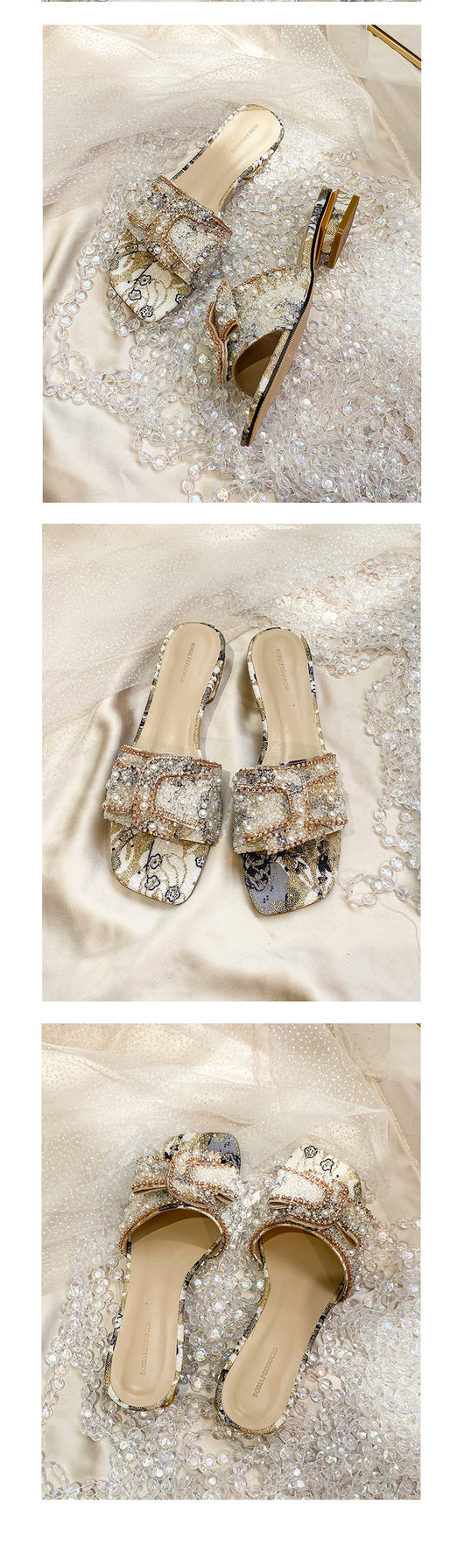 Sandalias de Tacón Grueso con Strass para Mujer - Image 8