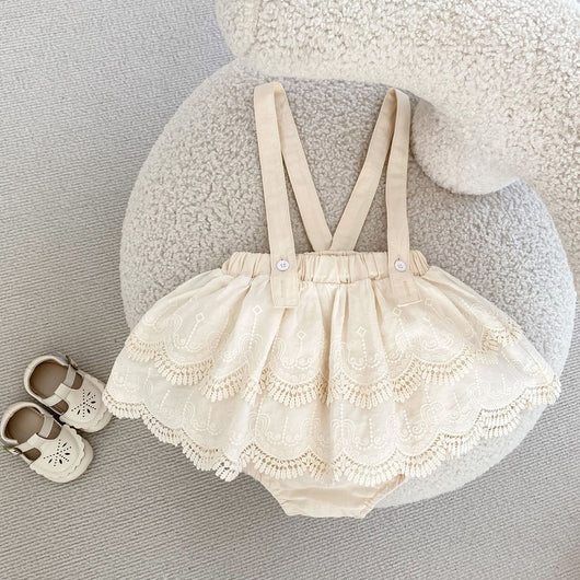 Falda Pantalón con Tirantes de Encaje para Mujer - Image 13