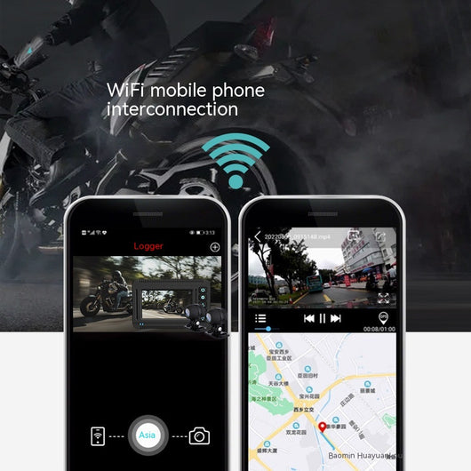 Grabadora Dashcam Moto 4K con GPS y Resistencia al Agua - Image 5