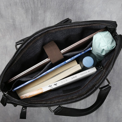 Maletín de Cuero Portátil para Hombre - Estilo Ejecutivo - Image 5