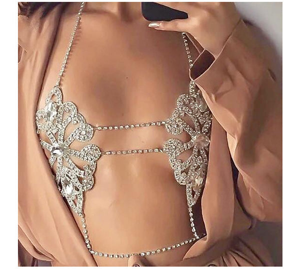 Traje de Cadenas Metálicas Elegante - Estilo Influencer