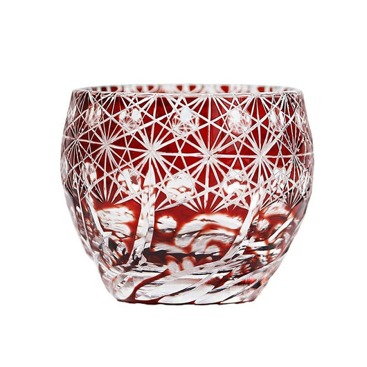 Juego de Copas de Cristal Edo Kiriko Coloreado - Image 3