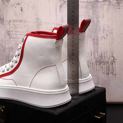 Zapatillas Altas Blancas para Hombre - Estilo Urban Ins - Image 3