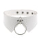 Personalized Punk Leather Collar Necklace Simple And Fashionable Blanco A