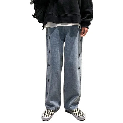 Pantalones Rectos Holgados Love para Mujer - Image 5