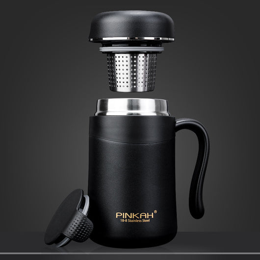 Taza Térmica para Oficina 350ml con Colador Integrado