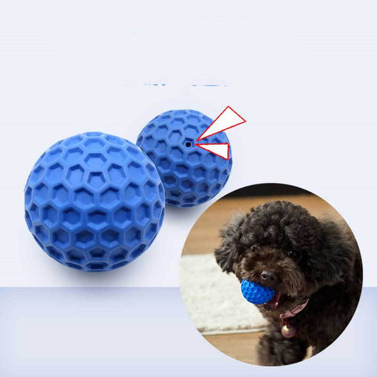 Four colorful pet chewing balls in red, purple, yellow, and green, featuring a honeycomb texture. - Image 7