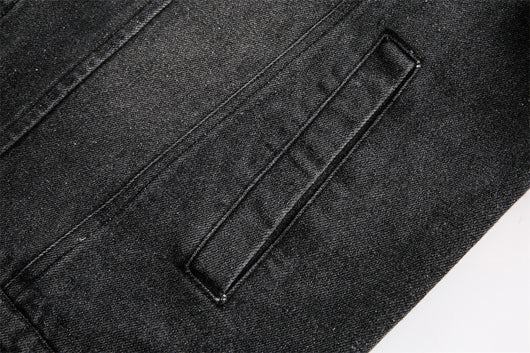 Chaqueta Denim Punk Oversized con Desgastes - Image 12