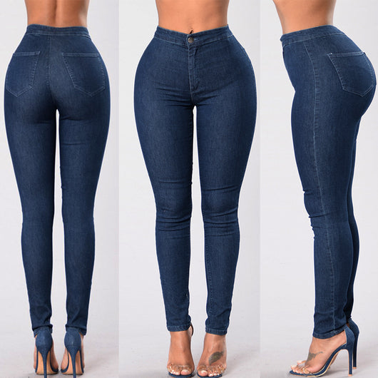 Pantalones Skinny Denim Rotos Estilo Estadounidense - Image 10