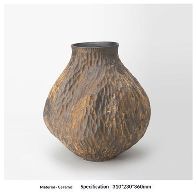 Florero de Cerámica Vintage Wabi-Sabi con Diseño Artesanal Texturizado - Image 31
