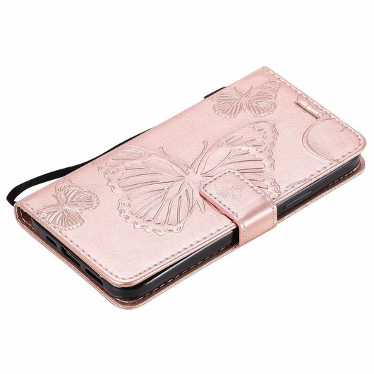 Funda de Cuero para Teléfono con Mariposa Prensada - Image 43