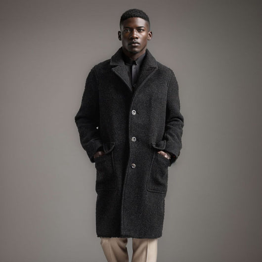 Abrigo de Lana Clásico Británico para Otoño e Invierno - Image 3