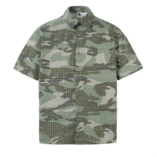 Camisa Retro Camuflaje Americana Manga Corta para Hombre - Image 11