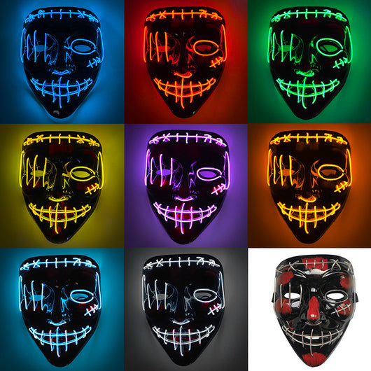Máscara LED Luminosa en Forma de V para Halloween - Image 16