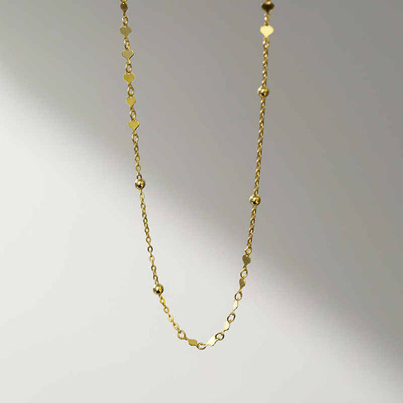 Collar de Plata Esterlina Cadena Escote Minimalista