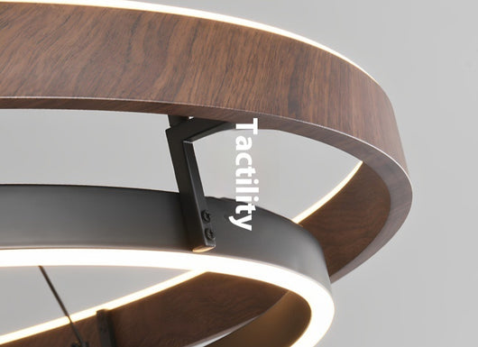 Lámpara de Techo Minimalista Moderna con Acabado Madera Italiana - Image 4