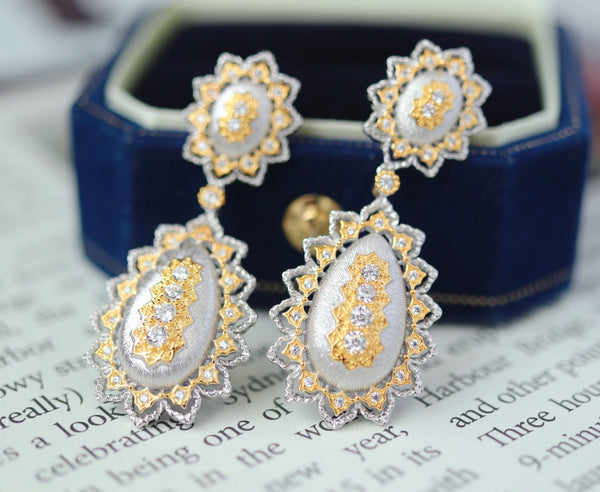 Aretes Hueco de Plata 925 Ornamentales de Lujo - Image 3
