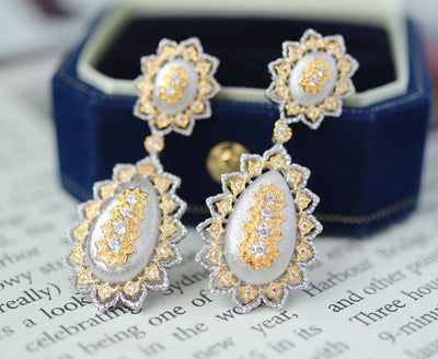 Aretes Hueco de Plata 925 Ornamentales de Lujo - Image 3