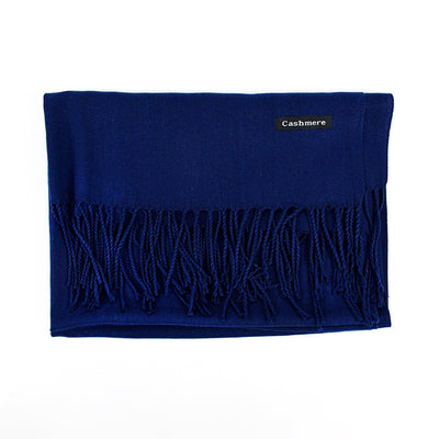 Bufanda Ligera de Color Liso con Flecos Elegantes - Image 26