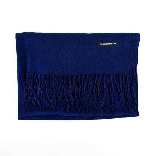 Bufanda Ligera de Color Liso con Flecos Elegantes - Image 26