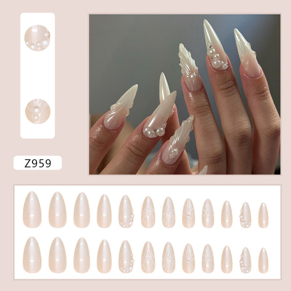 Diamantes de Uñas Pearl Fairy Wear - Set de 24 Piezas