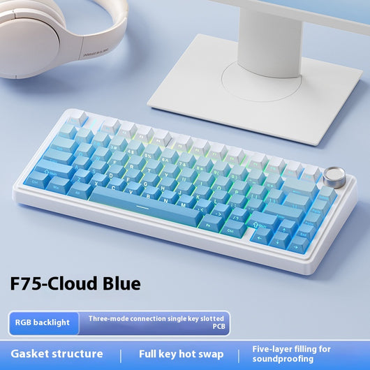 Teclado Inalámbrico Mecánico Hot Plug Trimodal Bluetooth - Image 9