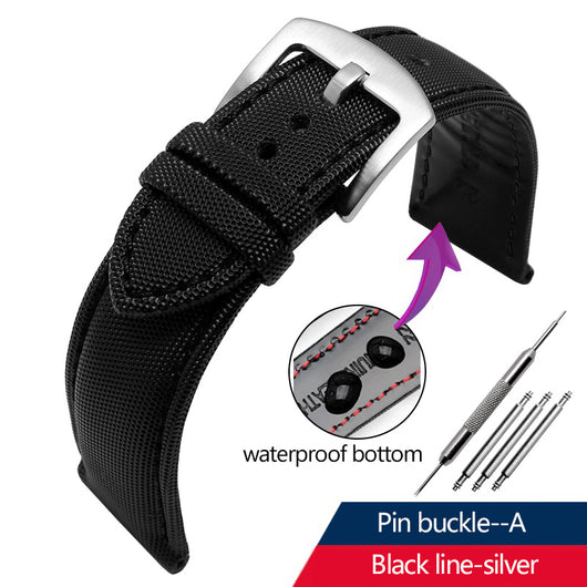 Correa de Reloj Nylon Canvas Tiansuo Haixing para Hombre - Image 13