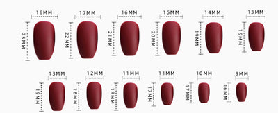 Uñas Postizas Trapecio Corto Efecto Brillo - Image 14