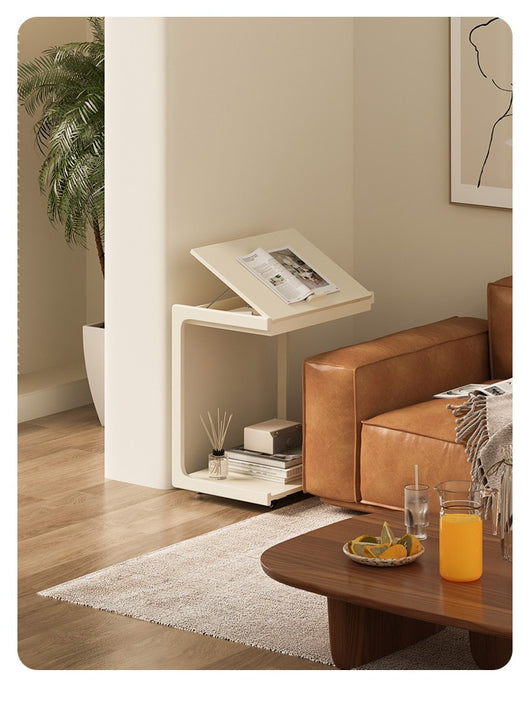 Mesa Auxiliar de Madera Maciza con Almacenamiento Removible - Image 26