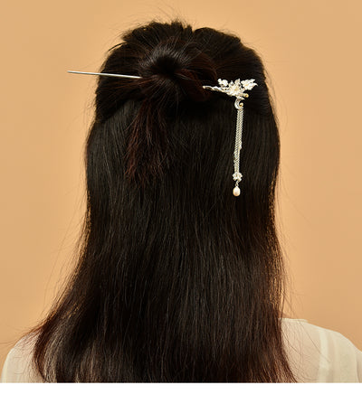 Pasador de Plata Esterlina Cuatro Bellezas Estilo Antiguo - Image 6
