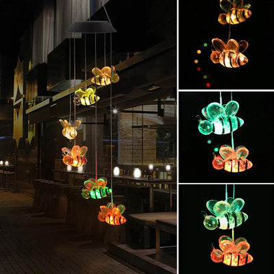 Lámpara Solar Decorativa Colibrí con Luz LED - Adorno de Jardín