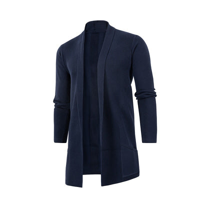 Cardigan Tejido Slim Fit Talla Grande para Hombre - Image 16