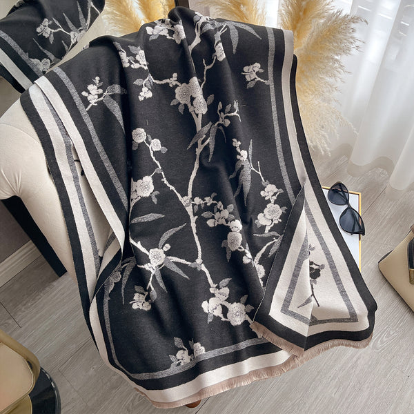 Bufanda Floral de Invierno Premium - Elegancia para la Temporada Fría - Image 6