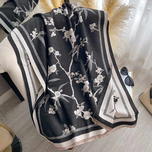 Bufanda Floral de Invierno Premium - Elegancia para la Temporada Fría - Image 6