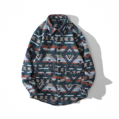 Camisa Larga de Lana Gruesa con Diseño Étnico Ancestral - Image 16