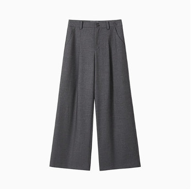 Pantalón Palazzo Mujer Cintura Alta Suelto Versátil Oficina - Image 14