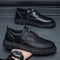 Botas de Couro Elevadas Estilo Executivo - Sapatos Casuais Profissionais para Homem