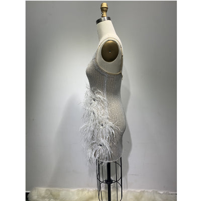 Vestido Bandage Cadera Mini Feather - Image 8