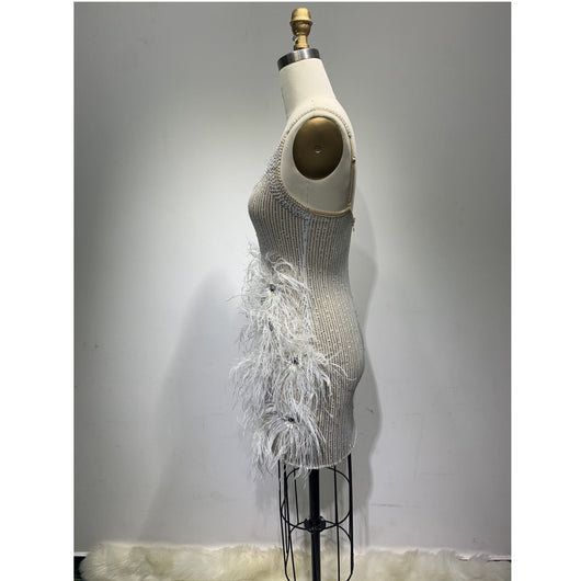 Vestido Bandage Cadera Mini Feather - Image 8