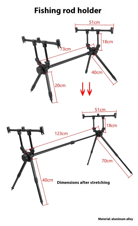 Soporte para Caña de Pescar en Aluminio - Instalación Rápida y Portátil - Image 9