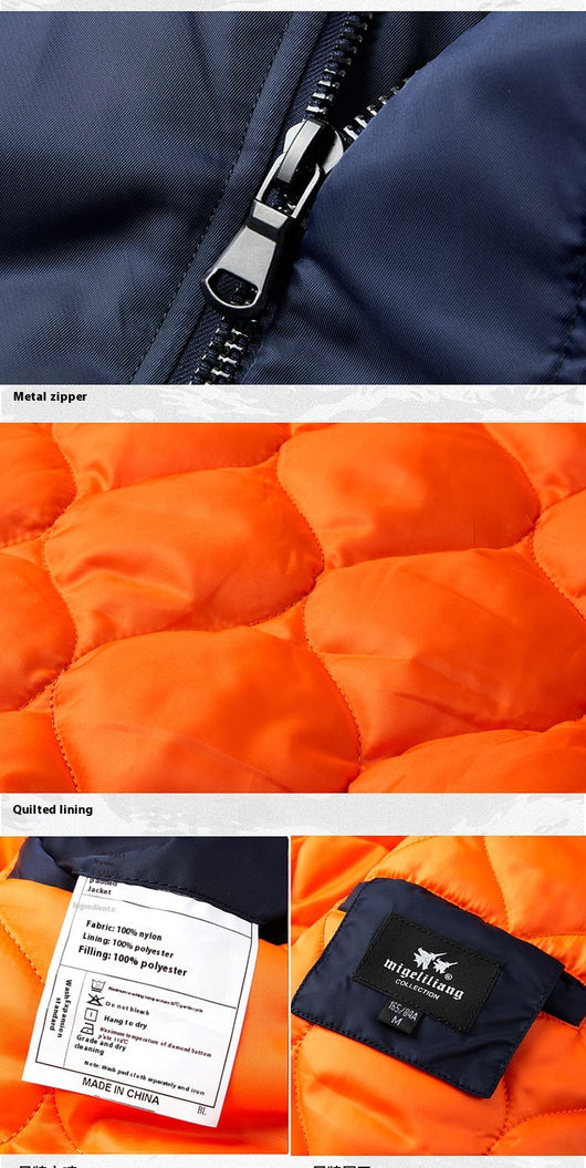 Abrigo Bomber con Cuello de Piel Desmontable - Talla Grande - Image 14