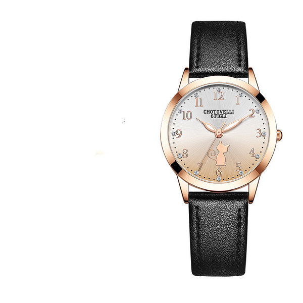 Reloj Estudiantil con Diseño de Corazón para Niñas