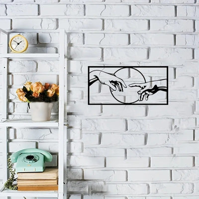 Arte Mural Metálico Negro Contemporáneo - Image 4